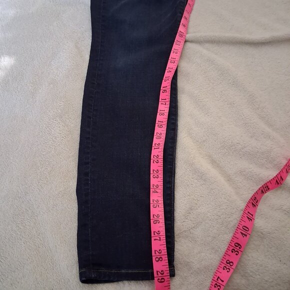 Good American Size 16 Good Mama Side Inserts Skinny Leg Dark Wash Jeans - Picture 13 of 15